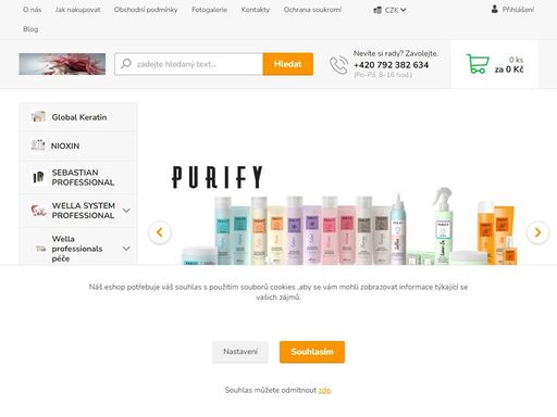 prodej vlasové kosmetiky, wella , wella system professional, nioxin, global keratin, londa professional, yodeyma, olaplex, kaaral, 