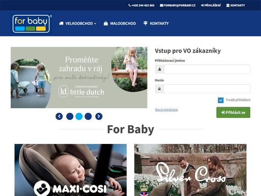  jsme výhradními dovozci značek maxi-cosi, little dutch, silver cross, noordi, tutis, childhome, beaba, bebe comfort, b.toys, taf toys, tiny love, safety 1st, mima  a dalších značek. díky tomu máme stále většinu zboží skladem a ihned k odběru. 