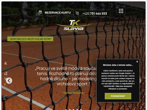 tenis orlová (tk slavia orlová) ? hlavní stránka | klub se stará o výchovu tenisové veřejnosti, počínaje nejmenšími dětmi až po seniory. areál klubu dnes tvoří osm antukových dvorců.l