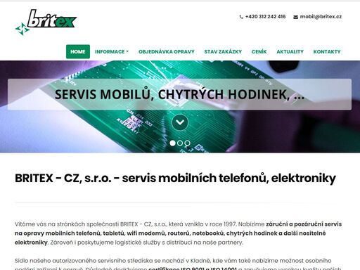 záruční a pozáruční servis na opravy mobilních telefonů, tabletů, wifi modemů, routerů, notebooků, chytrých hodinek a další nositelné elektroniky. náš autorizovaný servis se nachází v kladně ve středočeském kraji, kde je možnost osobního podání zařízení k opravě. dodržujeme certifikace iso 9001 a iso 14001. opravy provádíme výhradně originálními náhradními díly.
