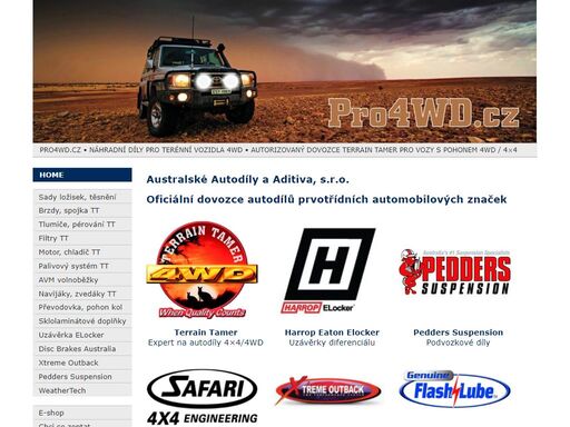 oficiální dovozce autodílů prvotřídních automobilových značek. náhradní díly pro terénní vozidla 4wd. pro4wd.cz, to je profesionální servis a náhradní autodíly pro off road vozy 4wd. díly na klasické i full four-wheel drive.