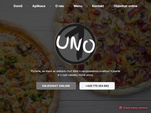 pizza uno zajišťuje i rozvoz jídel. rozvoz jídla si můžete objednat online nebo po telefonu.