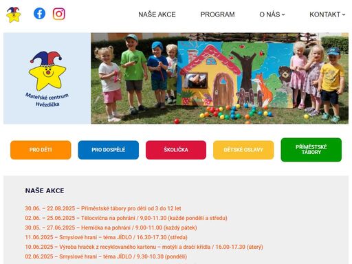 přijďte si hrát, sportovat, tvořit a potkávat se s ostatními rodiči a dětmi v přátelském prostředí mateřského centra hvězdička v benešově