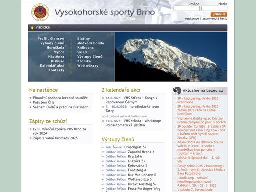 horolezecký oddíl, horoškola, horolezectví a sportovní lezení, medvědí bouda, blatiny