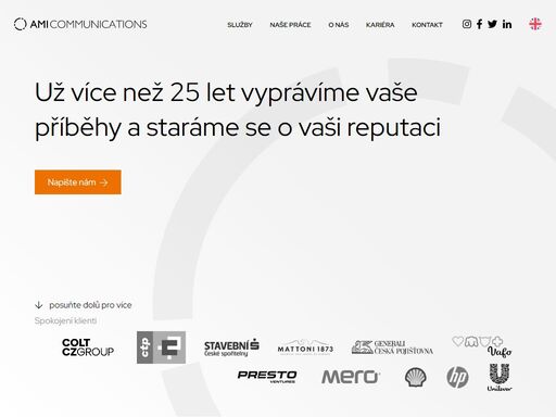 jsme největší česká pr agentura. za naším know-how stojí více než 20 let práce. své zkušenosti můžeme uplatnit i při práci pro vás.