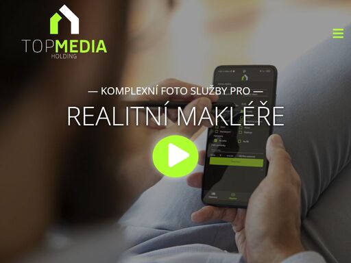 top media holding je firma zaměřující se na fotografování. jejími přednosti je focení nemovitostí a pracovních portrétů.