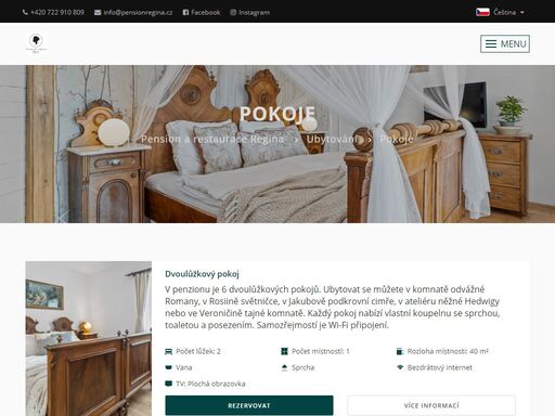 rodinný pension regina nabízí ubytování pár minut od českého krumlova. zdarma k dispozici parkování, wi-fi, snídaně. sleva 5 % pouze u nás na webu.