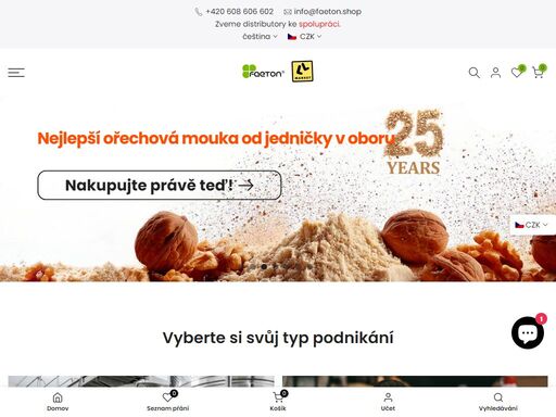 faeton® vyrábí a dodává prémiové ořechy, mouky, drtě a jádra pro potravinářství i gastronomii. nabízíme zakázkové zpracování dle vašich potřeb.