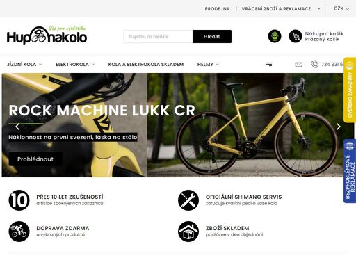 vítejte na hupnakolo.cz – specializovaném e-shopu pro cyklisty. nabízíme horská, silniční a gravel kola, elektrokola, komponenty a doplňky od špičkových značek. přidejte se k nám a zažijte radost z jízdy!