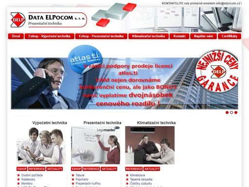 počítače, klimatizace ostrava, prezentační technika