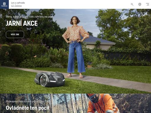 společnost husqvarna nabízí kompletní sortiment nářadí pro práci v lese a na zahradě – sekačky, řetězové pily, robotické sekačky a další, a to pro profesionály
