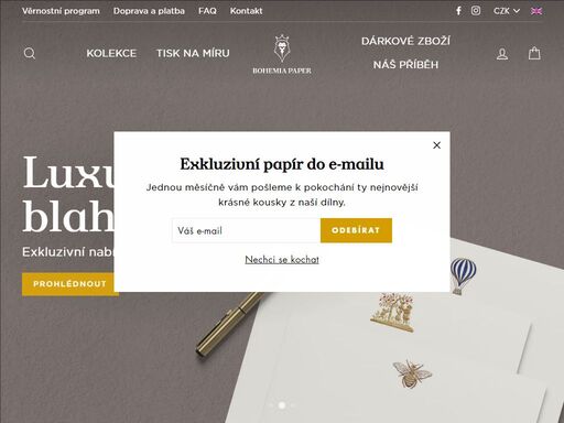 ručně vyrábíme luxusního papírová blahopřání, kartičky, obálky či pozvánky ke všem životním událostem. pro nejnáročnější zákazníky nabízíme také ruční tisk na míru. najdete u nás také produkty značek rossi a kooh-i-noor hardtmuth.