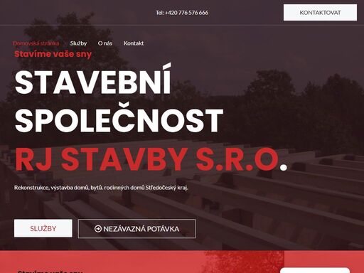 rekonstrukce, výstavba domů, bytů. rodinných domů středočeský kraj.