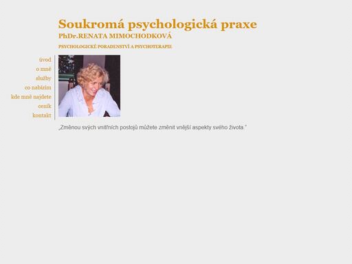 psychologické formou poradenství a psychoterapie