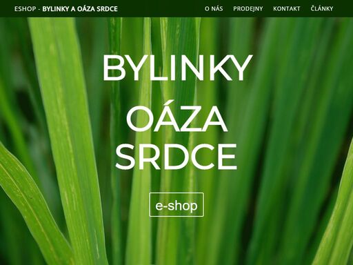 stránka ostravského obchůdku bylinky.