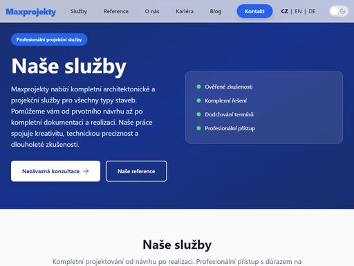 maxprojekty - projekční kancelář pro vaše stavební plány. architektura, projekce, stavební dozor a více.