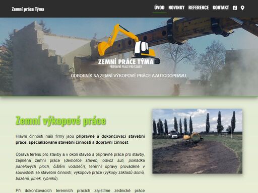 hlavní činností naší firmy jsou přípravné práce pro stavby a s tím souvisejicí dopravní činnost. nabízíme výkopy základů, bazénů, jímek, rybníků, dále demolice staveb, odvoz suti, pokládka panelových ploch, čištění vodotečí. poděbrady, nymburk, kolín