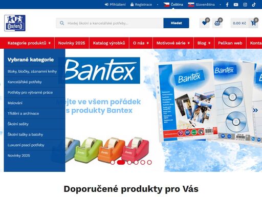 spolehlivé školní a kancelářské produkty oxford, herlitz a pelikan pro každého za férovou cenu. ?desítky prodejen po celé čr. ?maloobchod i velkoobchod.