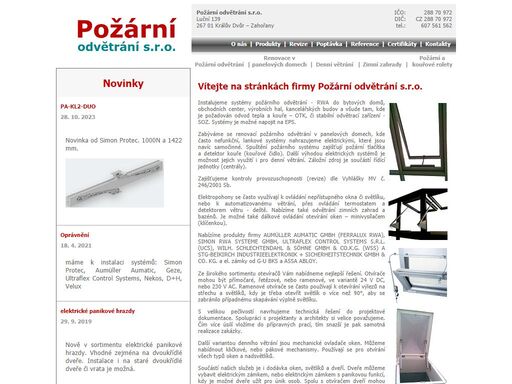pozarniodvetrani.cz - systémy požárního odvětrání
