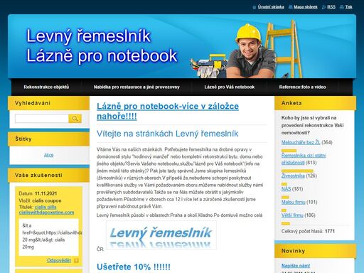 kompletní rekonstrukce objektů i jednotlivá řemesla,servis notebooků a opravy jeho plastových dílu
