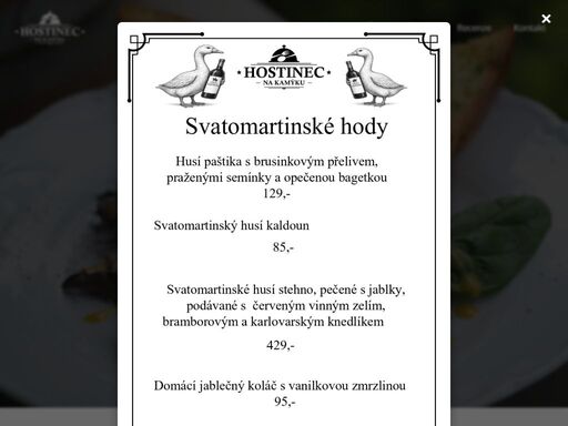 poctivá domácí kuchyně.