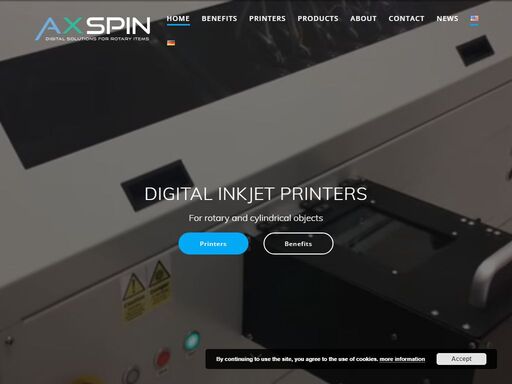 rotary print a wide range of designs, colors and effects on cans, cylinders and conical objects. development & supply of digital inkjet printers -