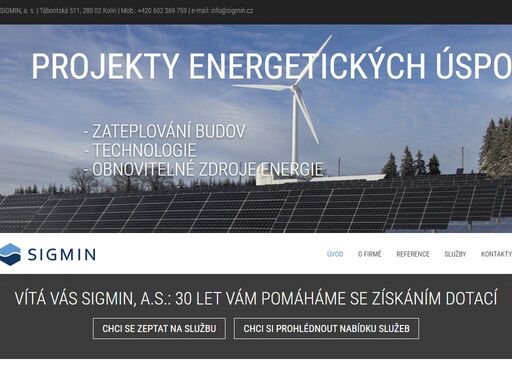 sigreen s.r.o. poskytuje komplexní služby v oblasti úspor energie: vypracování průkazu energetické náročnosti budov, zpracování energetického auditu, energetického posudku či získávání dotací z programu nová zelená úsporám a kotlíkové dotace. kolín, kutná hora, pardubice.