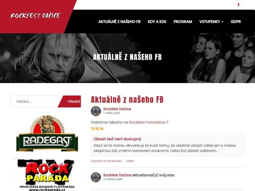 webové stránky dačického hudebního festivalu