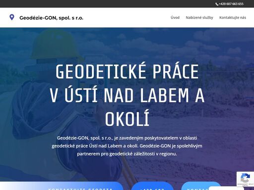 geodetické práce ústí nad labem. potřebujete vytyčit pozemek. geometrické plány? obraťte se na geodety z geodézie - gon, spol. s r.o. z ústí nad labem, kteří se zabývají geodézií a kartografií, zaměřením pozemků a staveb.