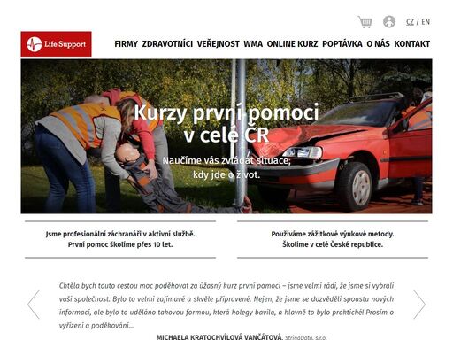 certifikované kurzy první pomoci zážitkovou formou od profesionálních záchranářů. teambuilding pro firmy nebo první pomoc online. školíme již 13 let.