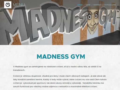 v madness gym se zaměřujeme na všestrané cvičení, ať už s vlastní váhou těla, se zátěží či na trenažerech.