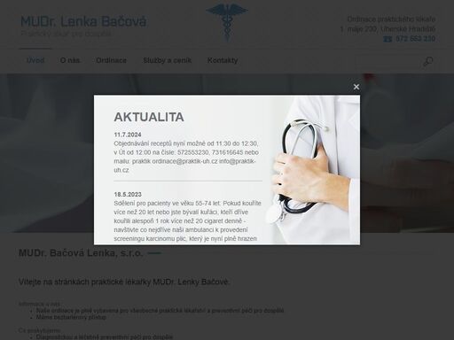 mudr. lenka bačová - úvod