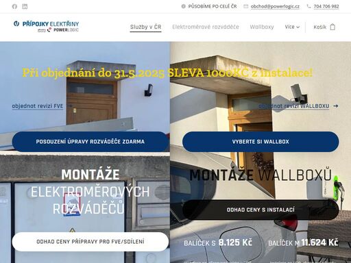 úpravy odběrných míst | instalace wallboxů | optimalizace fve