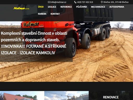 poskytujeme komplexní stavební, projekční a konzultační servis. disponujeme zkušeným personálem, vlastní stavební technikou a zázemím.