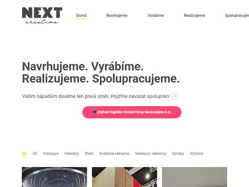 vašim nápadům dáváme ten pravý směr. navrhujeme. vyrábíme. realizujeme. spolupracujeme.