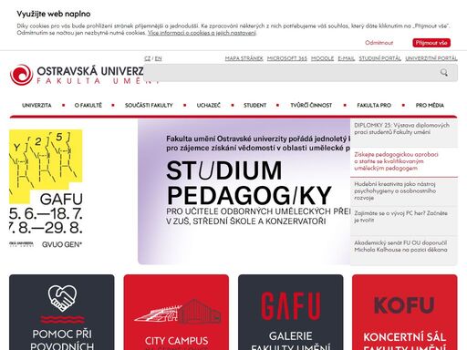 fakulta umění ou - oficiální internetové stránky ostravské univerzity.