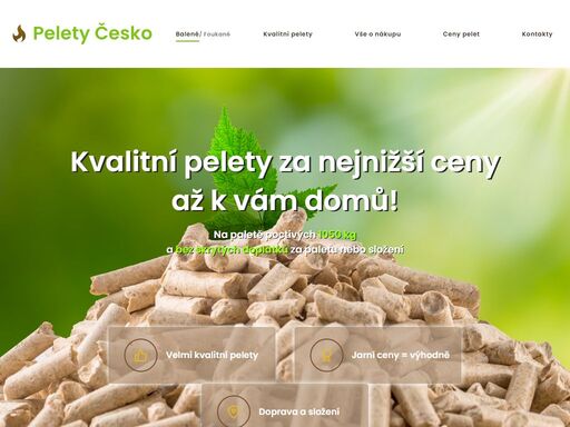 nabízíme kvalitní dřevěné pelety ze smrku nebo borovice za bezkonkurenční ceny.