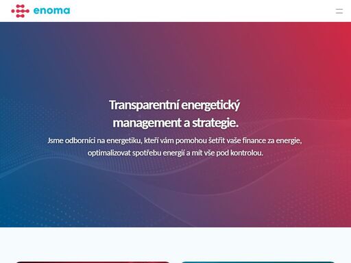 transparentní energetický management a strategie.