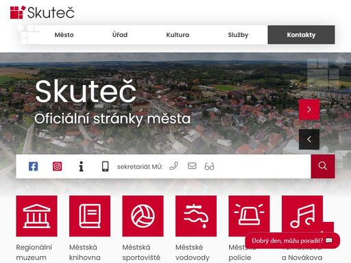 oficiální stránky města skuteč