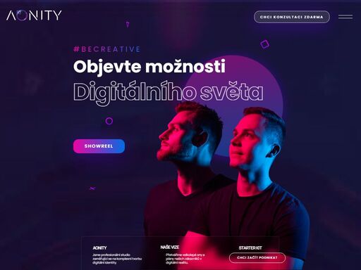 aonity | profesionální studio na tvorbu digitální identity pro vaší značku! prémiový webdesign | digitální marketing a prezentace | e-shopy