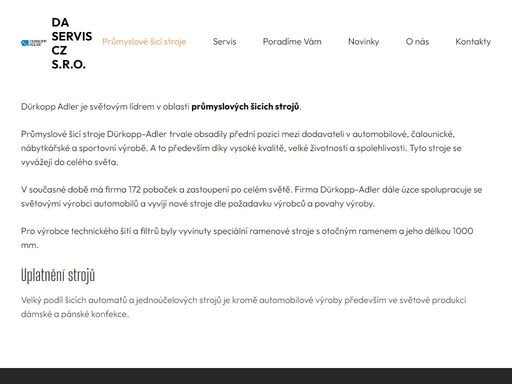 průmyslové šicí stroje dürkopp-adler jsou světovou špičkou v oblasti průmyslových šicích strojů.
