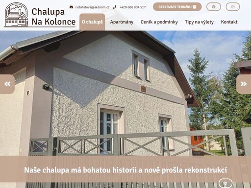 chalupa na kolonce se nachází na jedinečném místě na začátku obce mladějovice u šternberka, kde se setkává rovinatá haná s malebným podhůřím nízkého jeseníku.