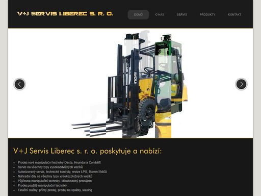 servis  a prodej vysokozdvižných vozíků a jiné manipulační techniky