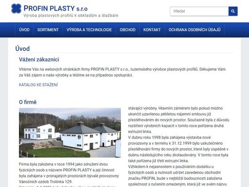 profin plasty s.r.o - výroba plastových profilů k obkladům a dlažbám