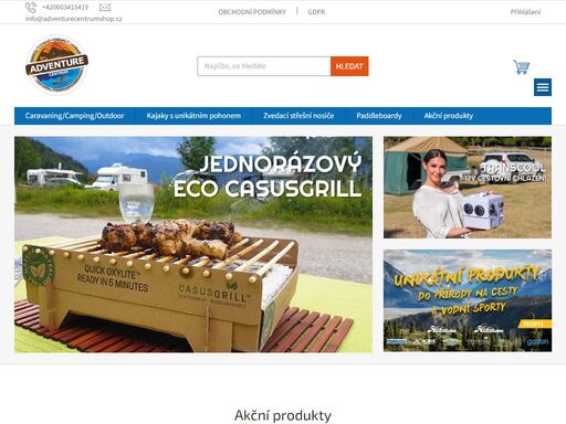v e-shopu adventure centrum vám nabízíme produkty světových značek hobie, gosun, casusgrill, transcool, dropracks, skomover, mint lama a další s exkluzivním zastoupením pro čr i slovensko + eu4