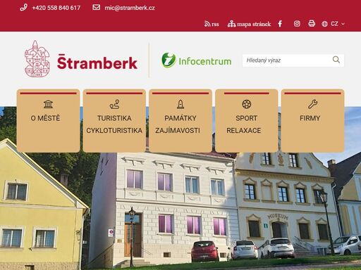 oficiální stránky infocentra
