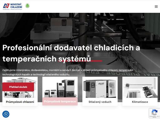 profesionální dodavatel chladicích a temperačních systémů. temperování technologických kapalin a aplikace technologie stlačeného vzduchu.