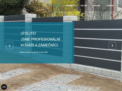 topkovo s.r.o. - kovovýroba a zámečnictví, sklepní kóje, ploty, vrata a vrátka, zábradlí, schodiště, pergoly, projekty a řešení na míru.