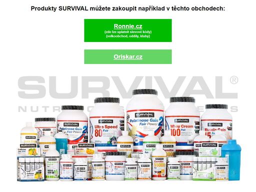 laboratorně testováno, výzkumy ověřená účinnost. to jsou kvalitní doplňky sportovní výživy značky survival survival nutrition supplements.