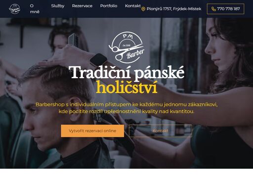 barbershop ve frýdku-místku s individuálním přístupem ke každému jednomu zákazníkovi, kde pocítíte rozdíl upřednostnění kvality nad kvantitou.